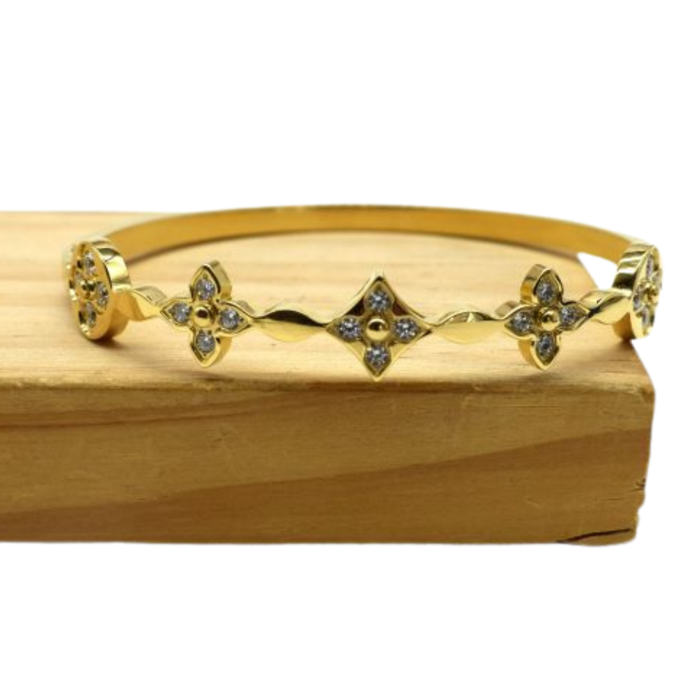 Bracelet Jonc Trèfle Chance