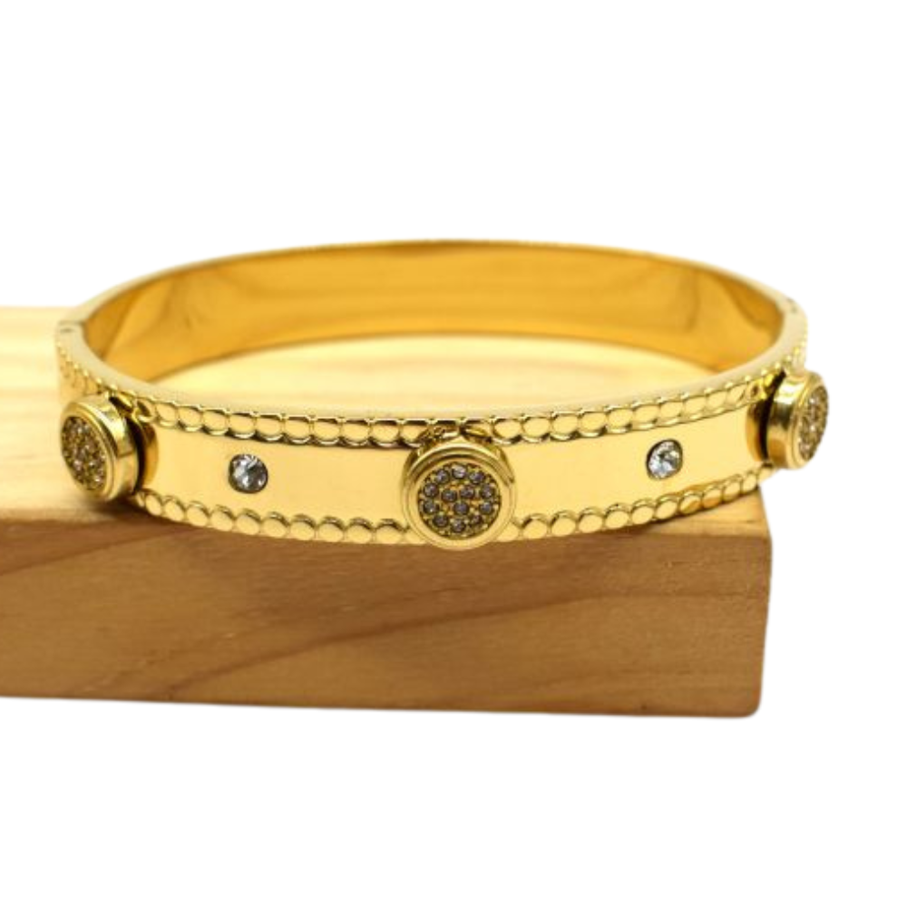 Bracelet Jonc Bouton Zircon