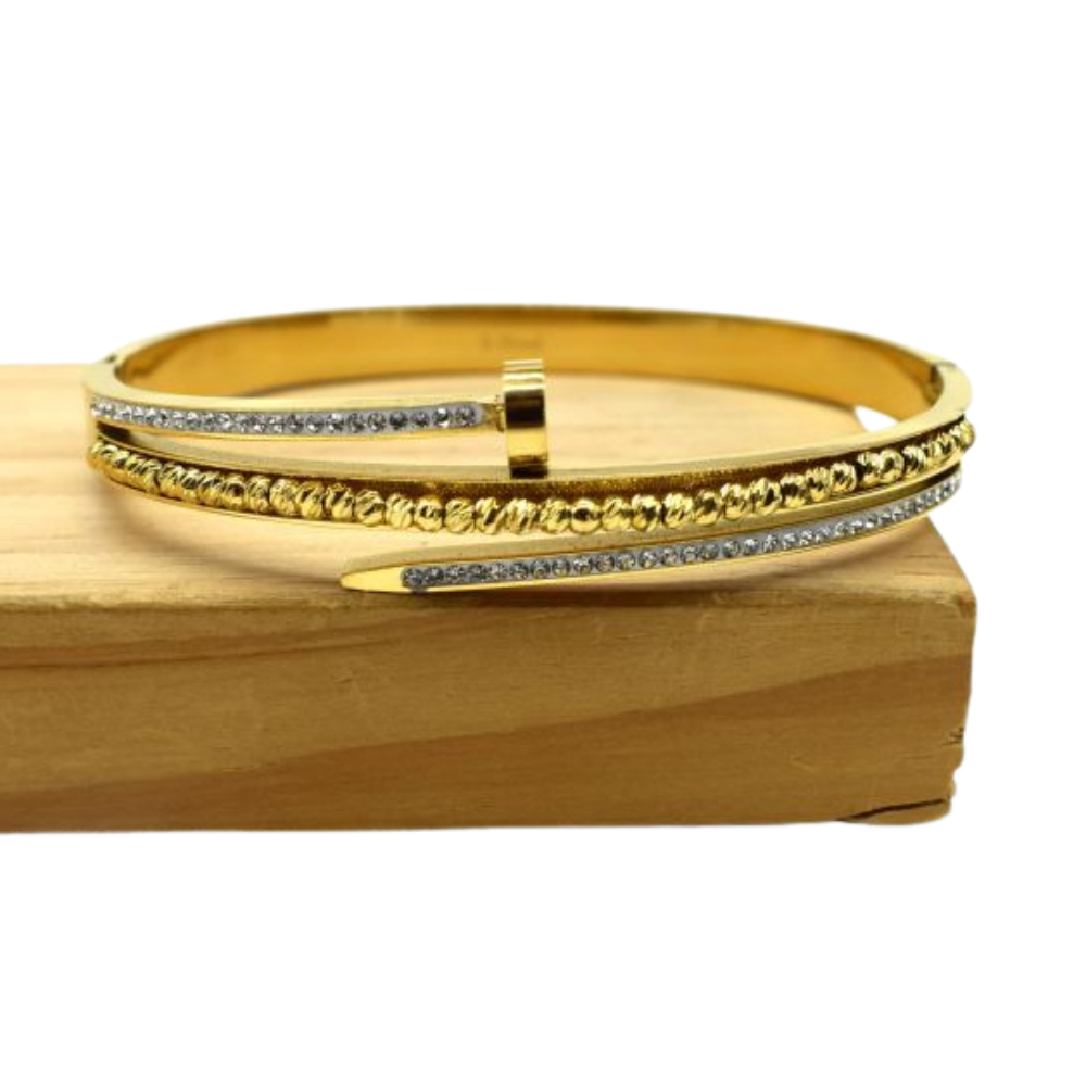 Bracelet Jonc Clou Strass