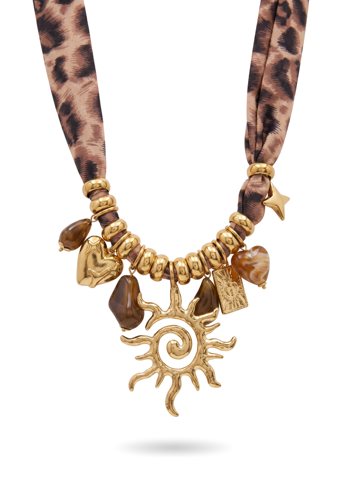 Collier Charms Léopard