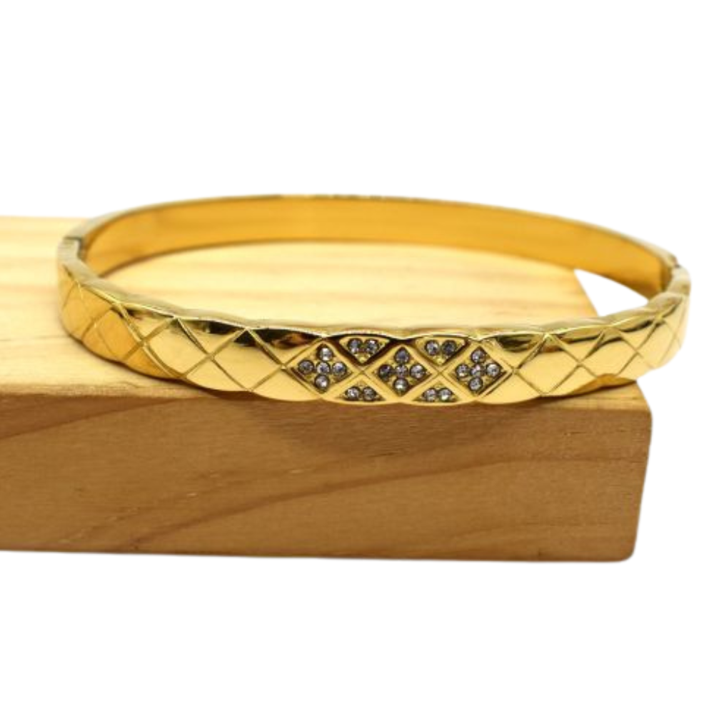 Bracelet Jonc Motif Losange