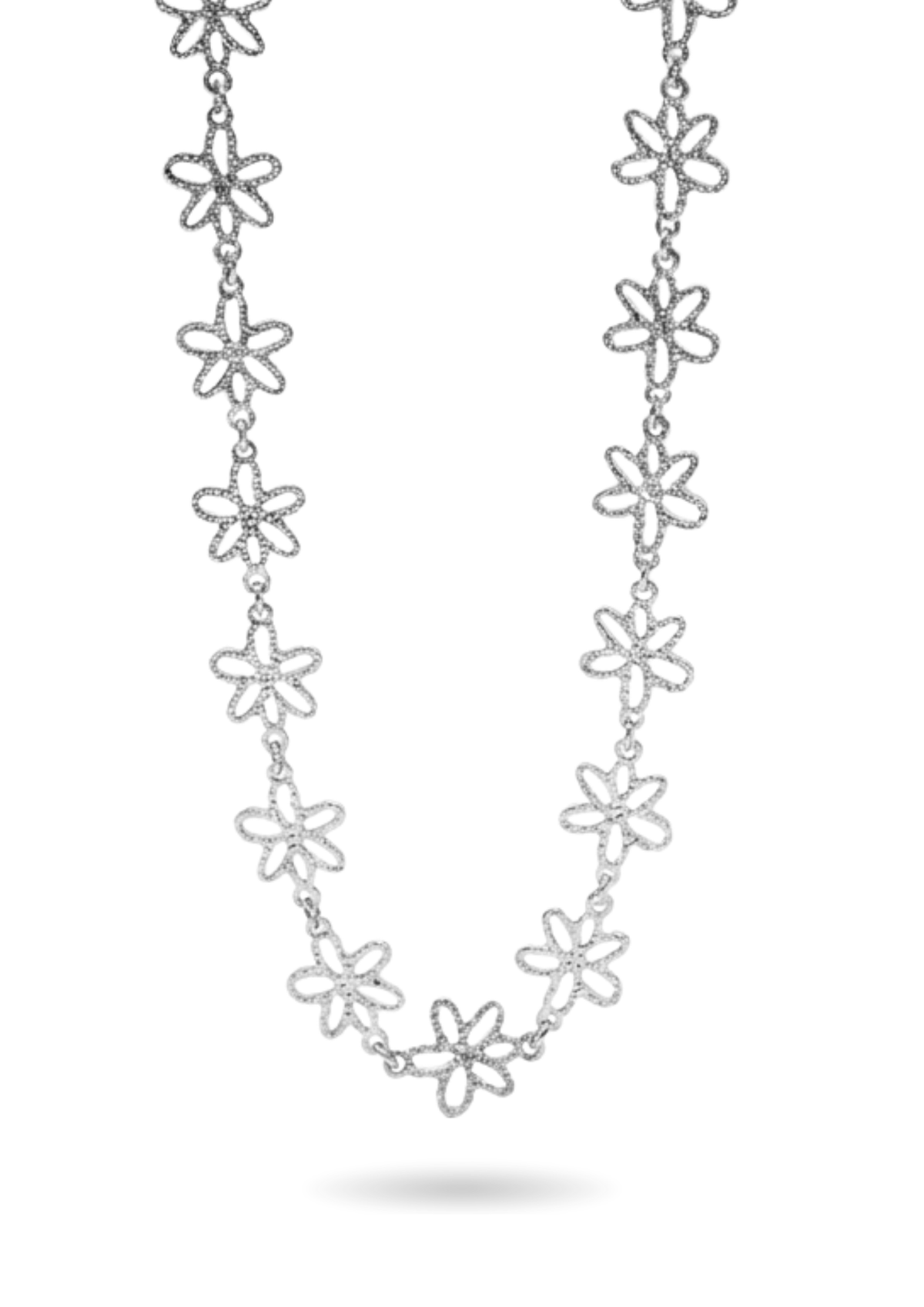 Collier Fleurs Femme Acier Inoxydable