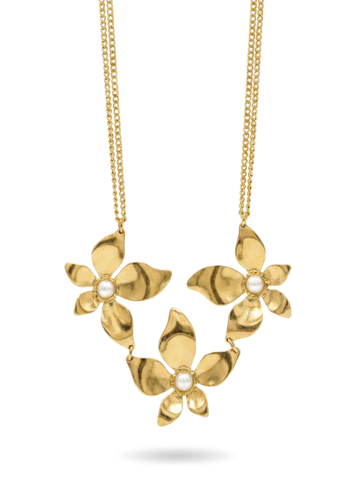Collier Trois Fleurs Femme