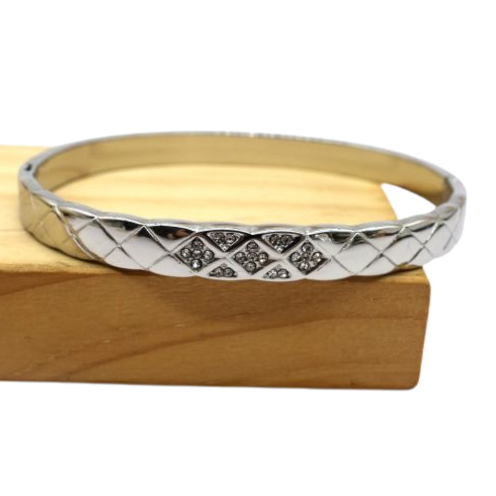Bracelet Jonc Motif Losange
