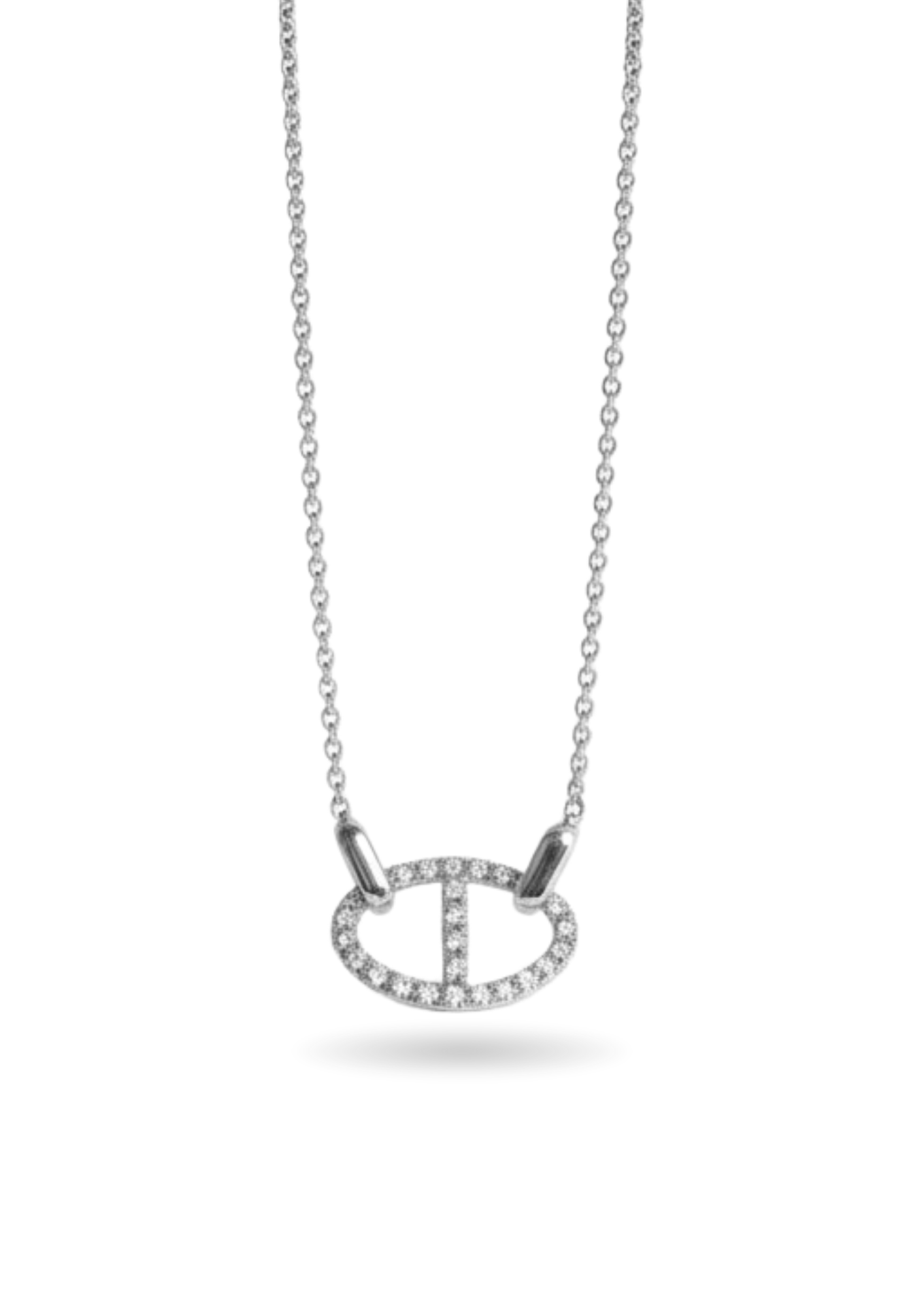 Collier Maille Marine Strass femme