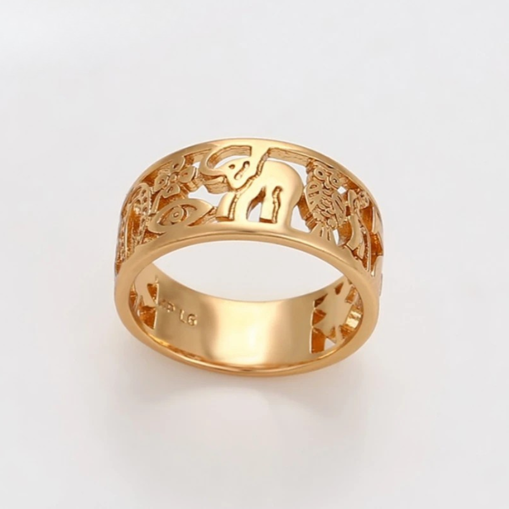 Bague Éléphant et Hibou femme