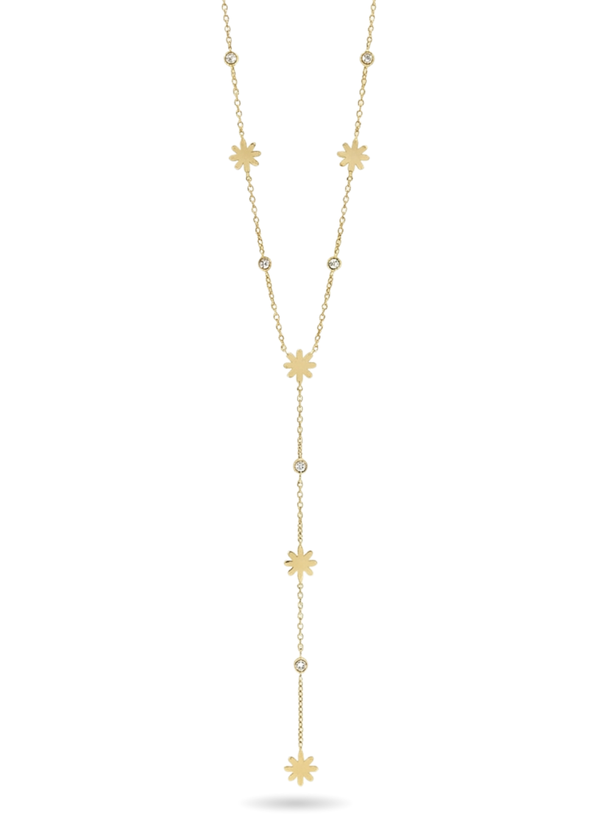 Collier Y Fleurs et Strass