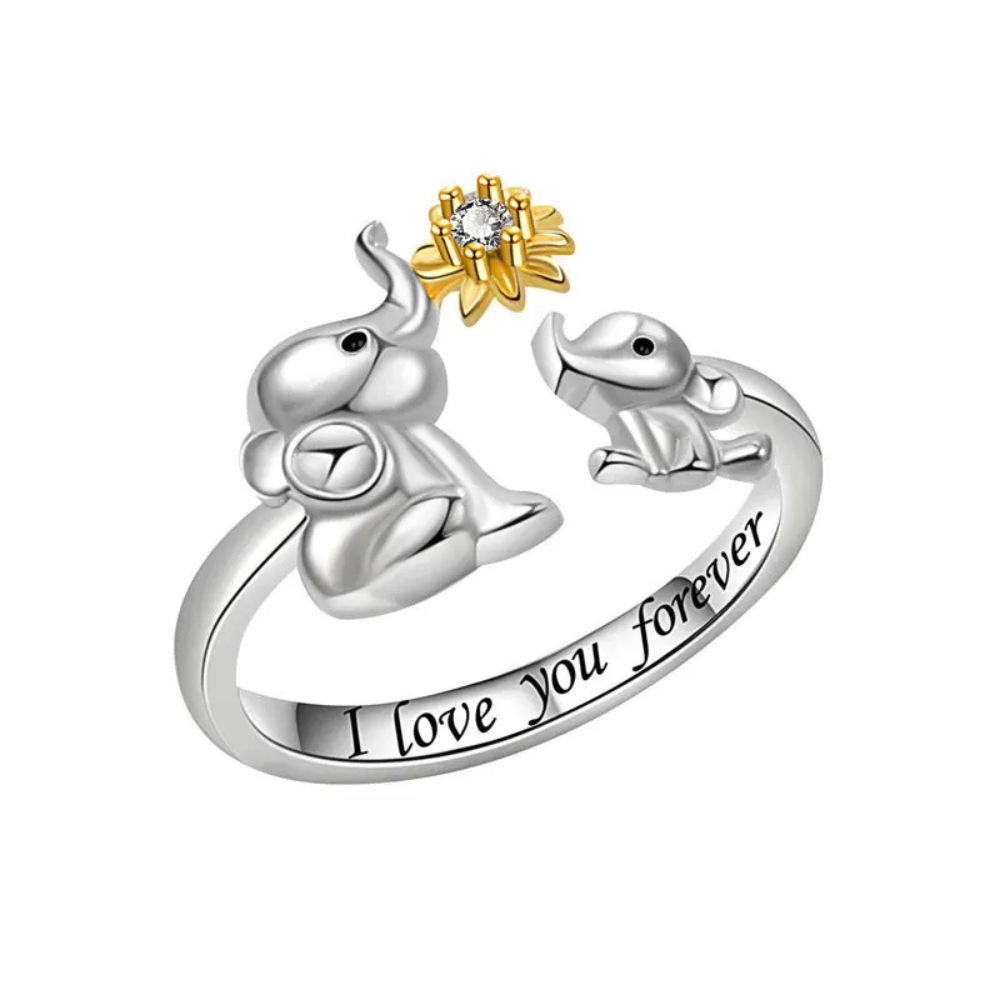 Bague Éléphant I Love You