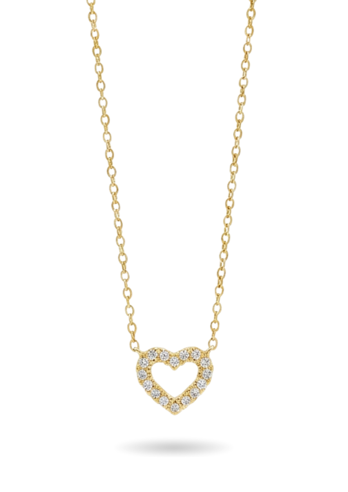 Collier Cœur Strass