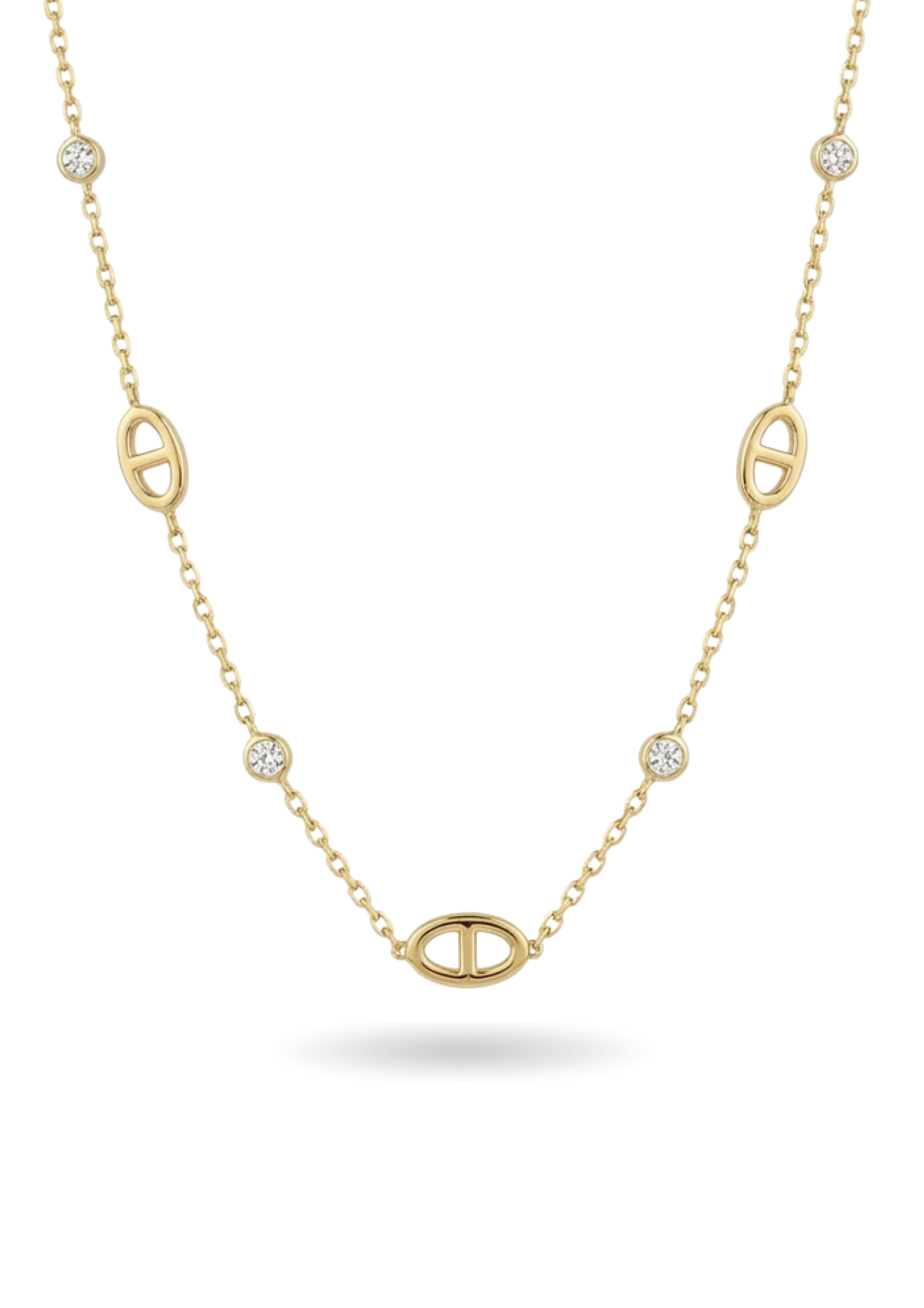 Collier Maille Marine et Diamants