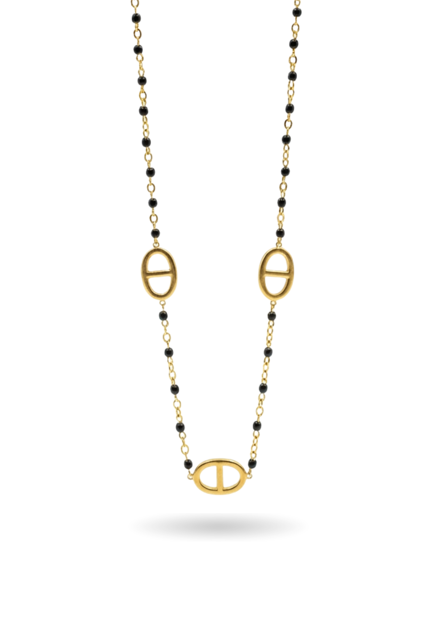 Collier Maille Marine Perles Couleurs