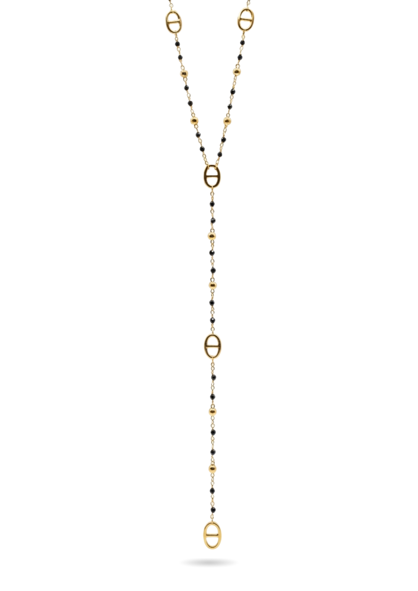 Collier Y Maille Marine noir