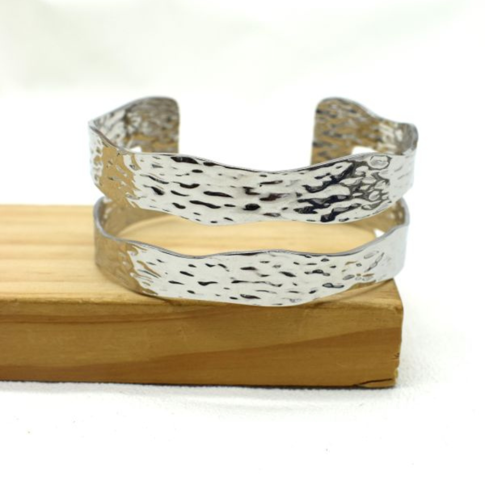 Bracelet Jonc Double Ondulé