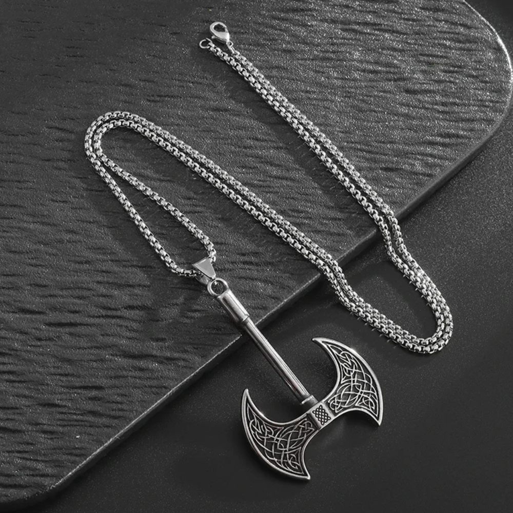 Collier Hâche Viking Argent