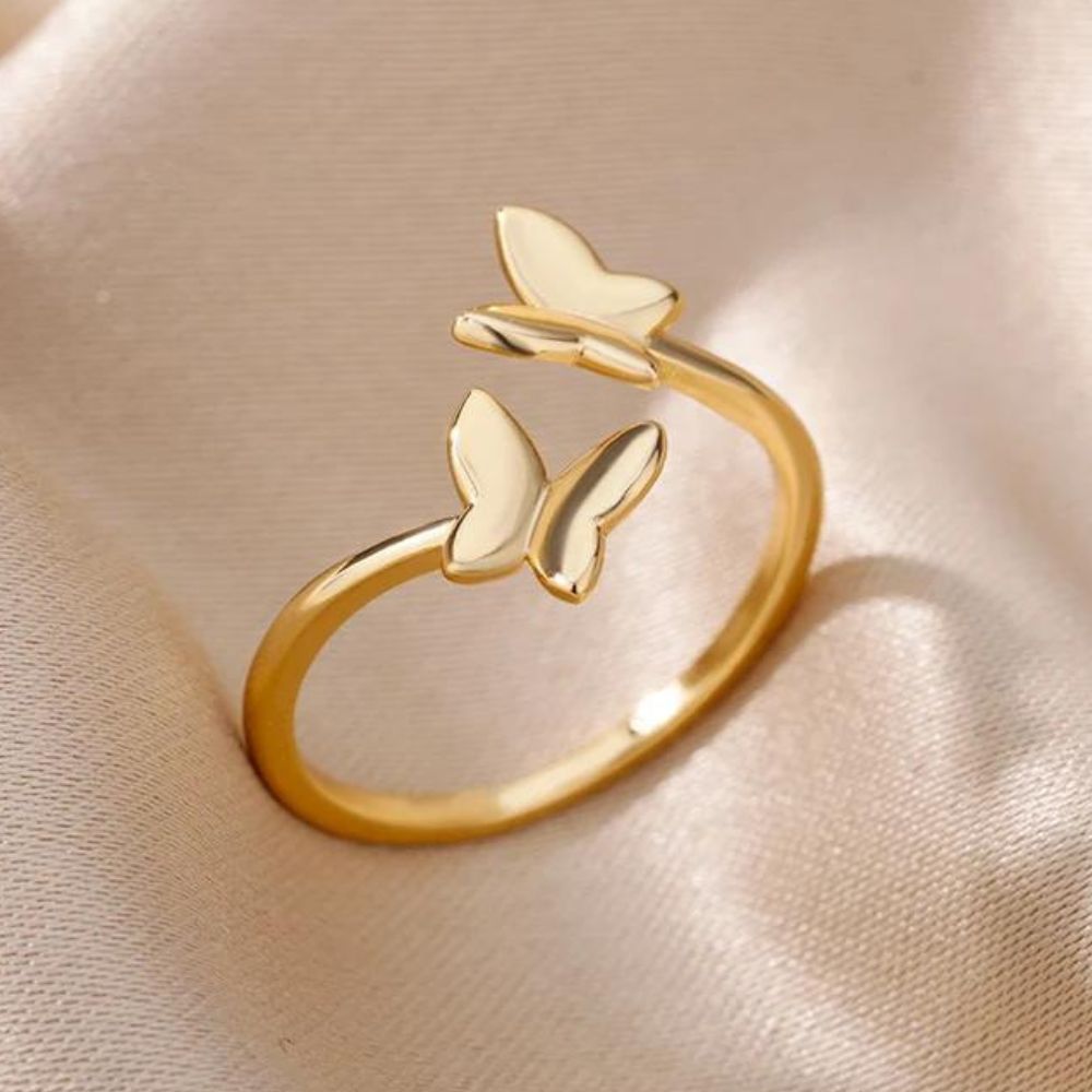 Bague a Deux Papillon