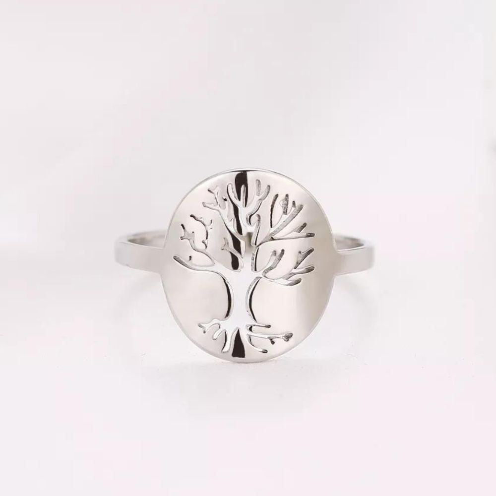 bague de couleur argent pour femme