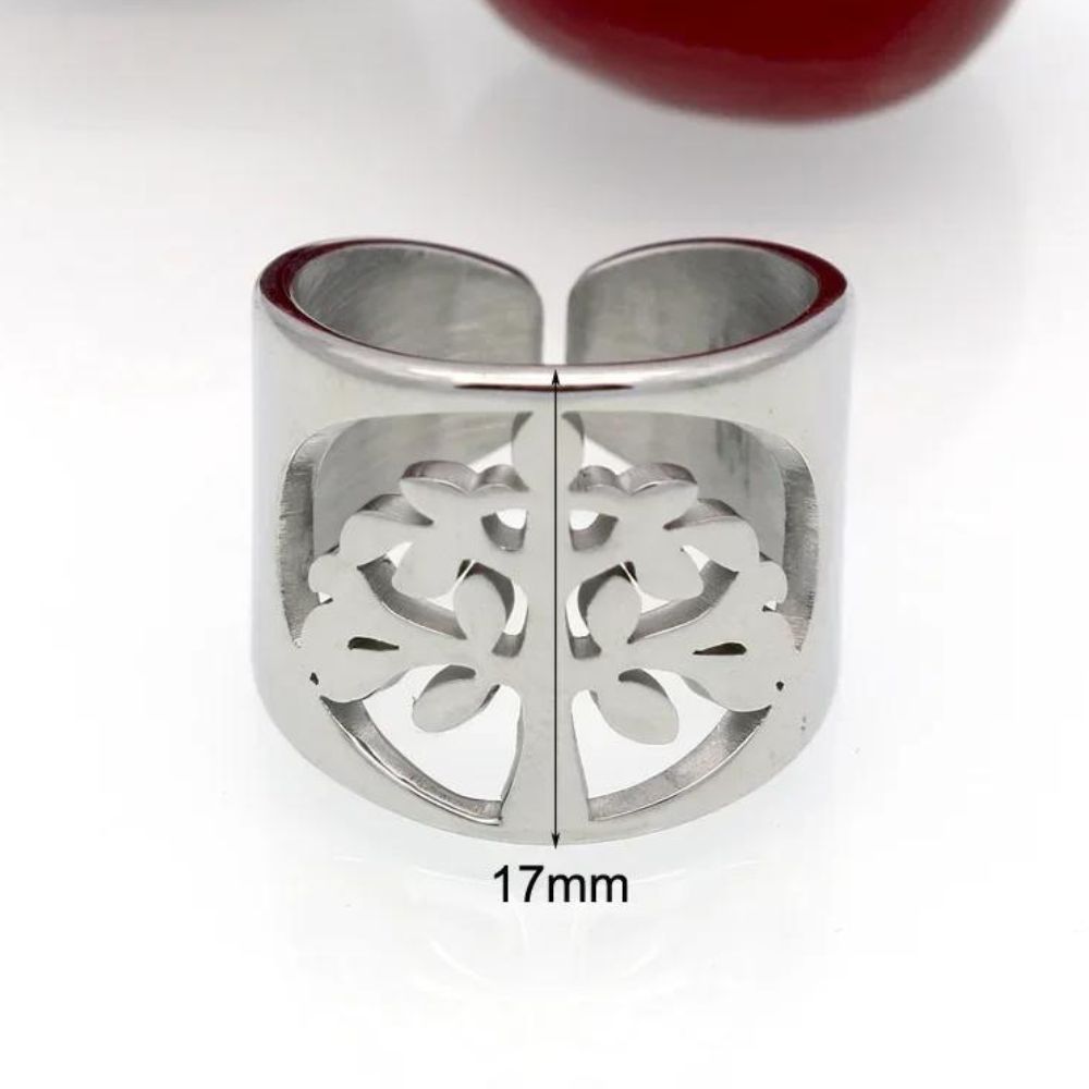 Bague Arbre de Vie Acier