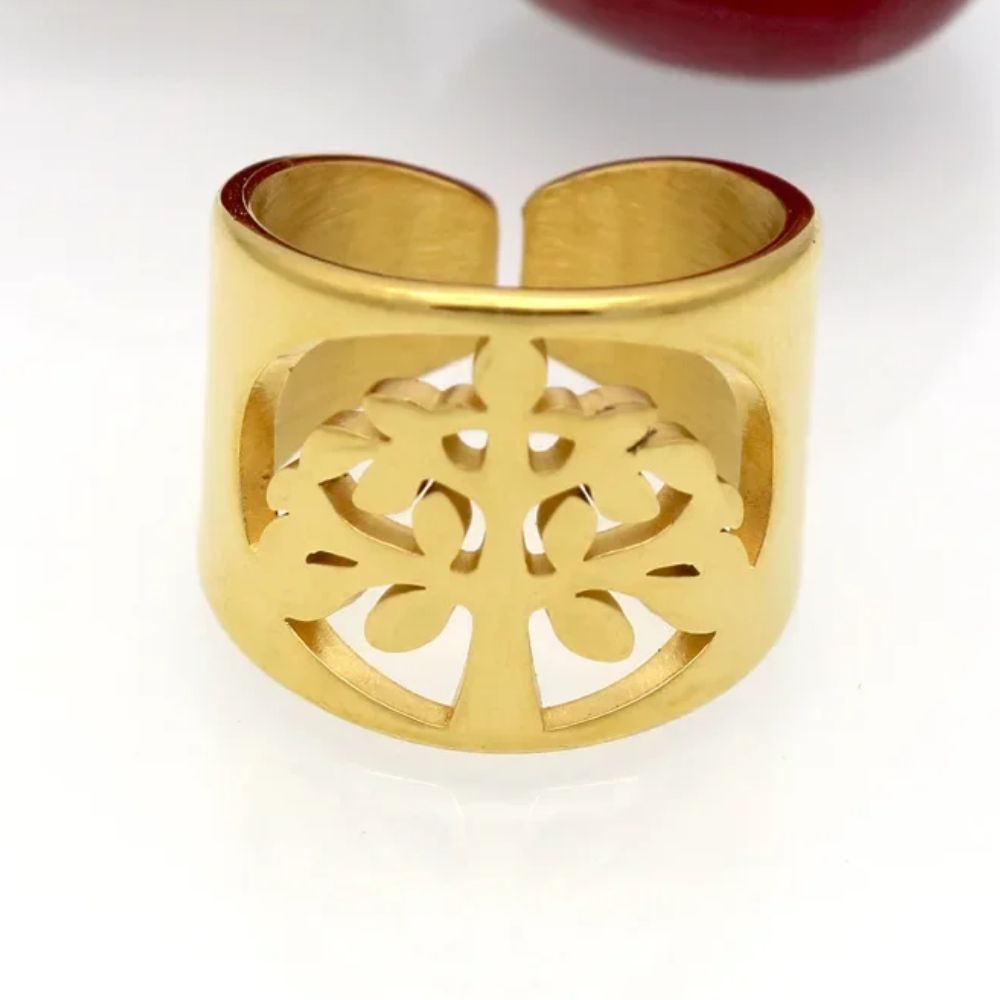 Bague Arbre de Vie Jaune