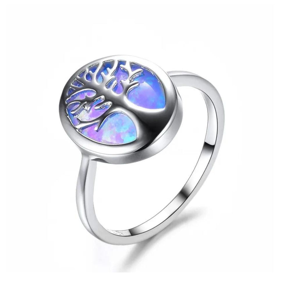Bague Arbre de Vie Azur