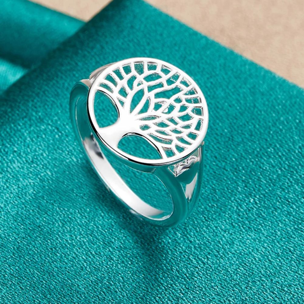 Bague Arbre de Vie Argentée
