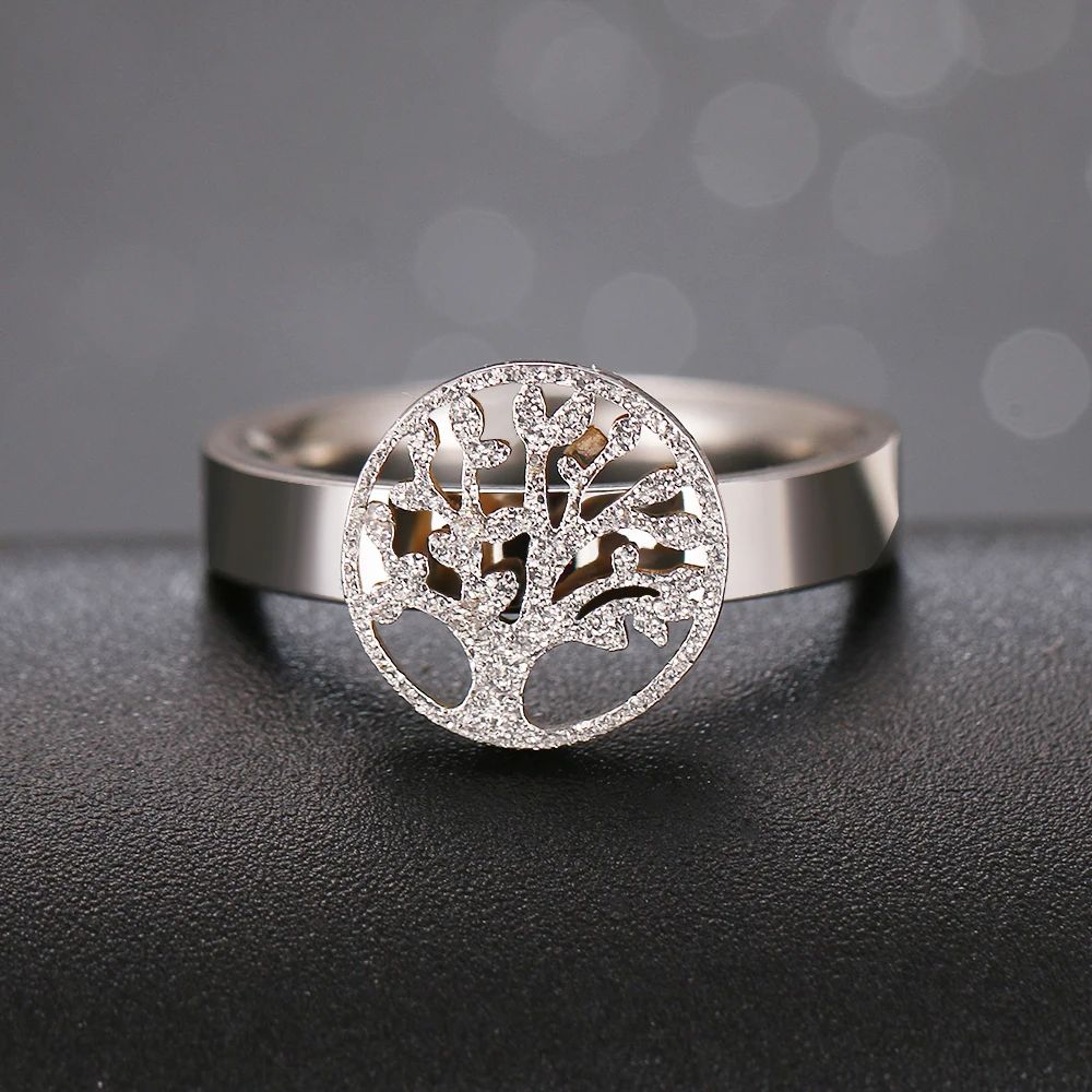 Bague Arbre de Vie Brillante