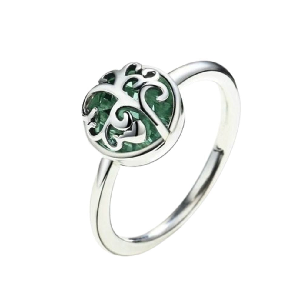 Bague Arbre de Vie Verte