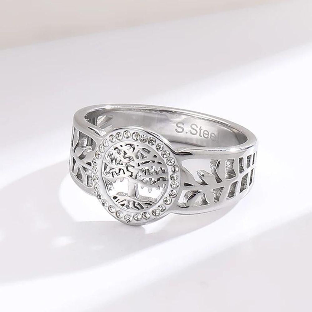Bague Arbre de Vie Plaqué Argent