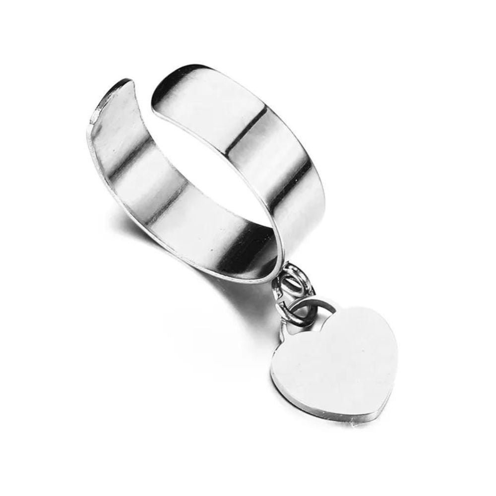 Bague avec Breloque Cœur