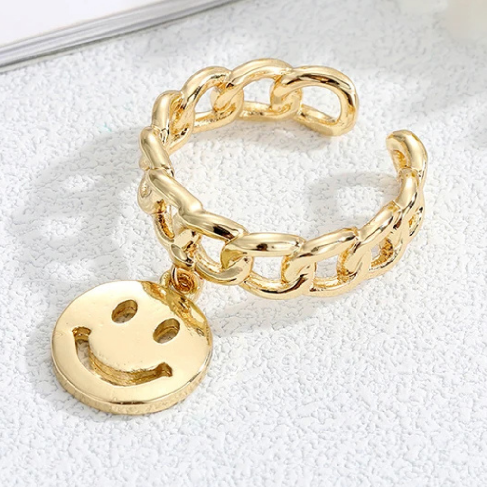 Bague Breloque Smiley