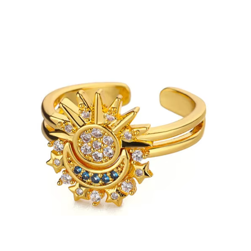 Bague Celèste Soleil Scintillant