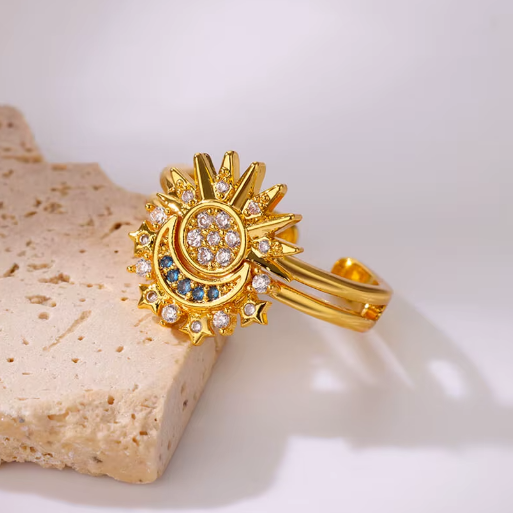 Bague Celèste Soleil Scintillant