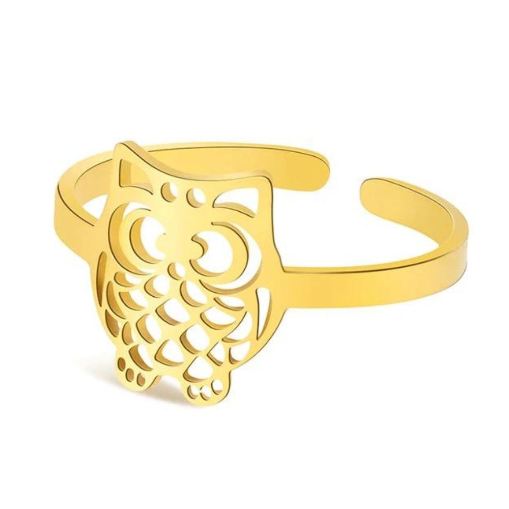 bague chouette femme