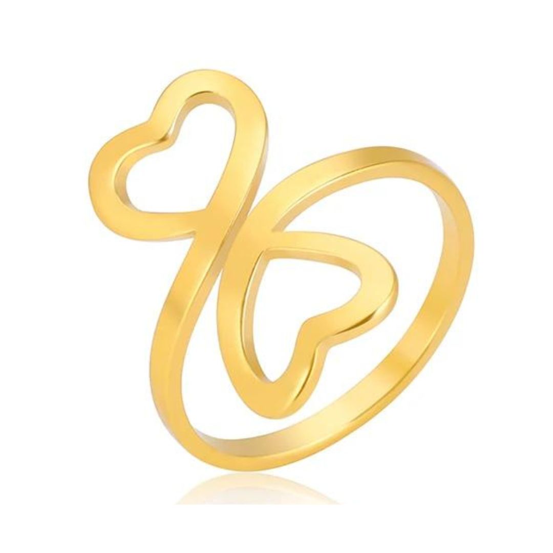 Bague Coeur Double