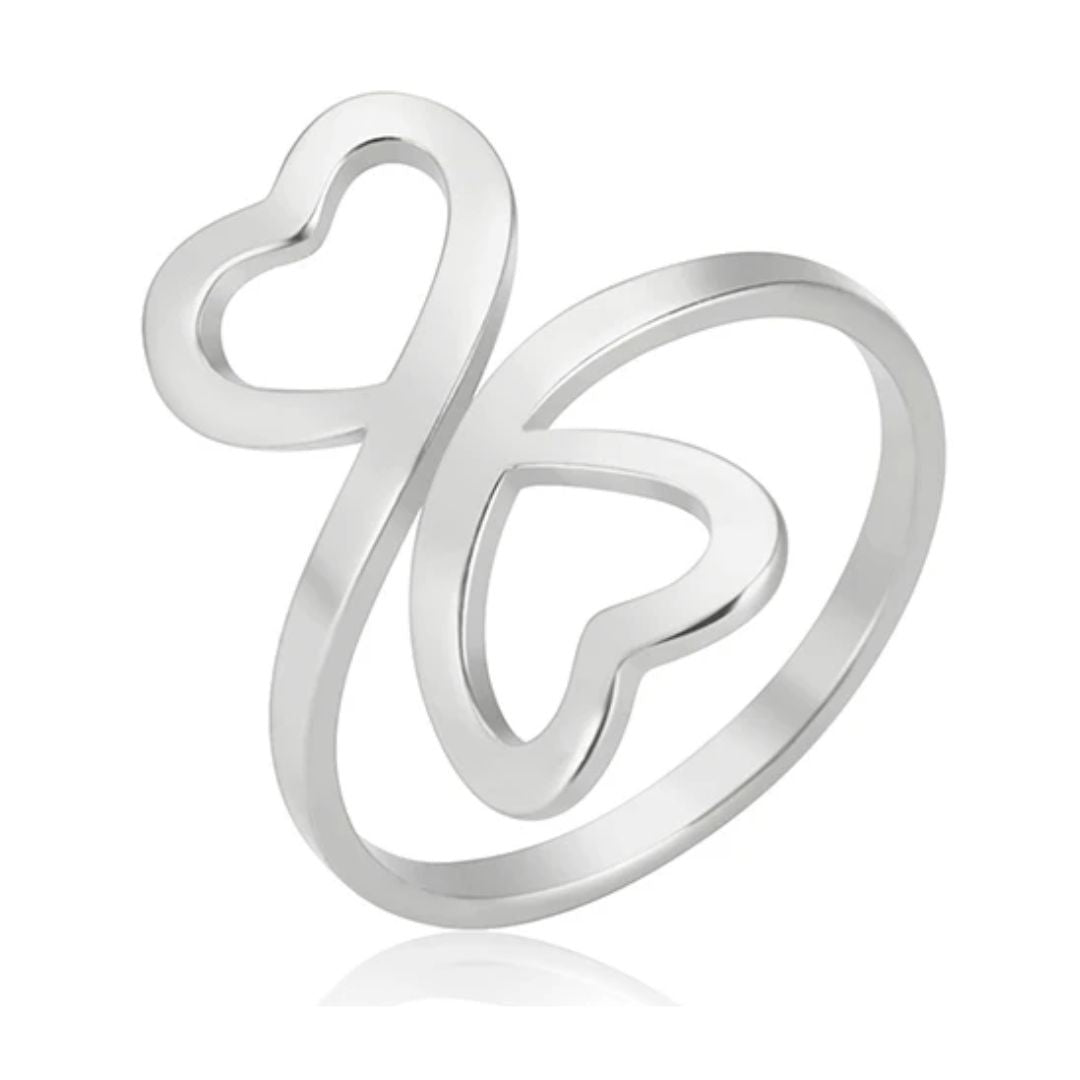 Bague Coeur Double
