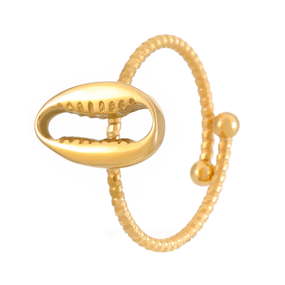 Bague Coquillage Doré