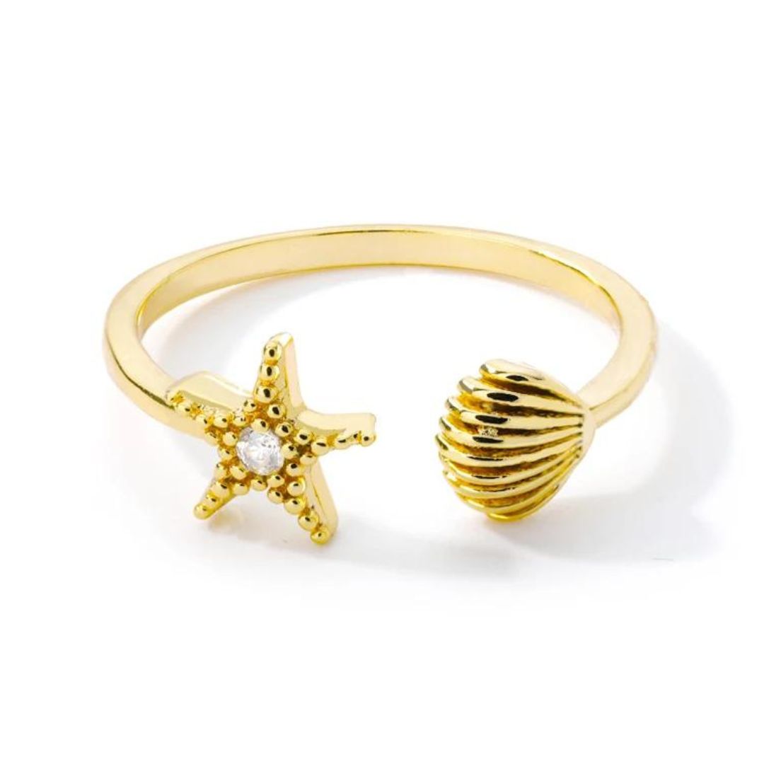 Bague Coquillage Étoile