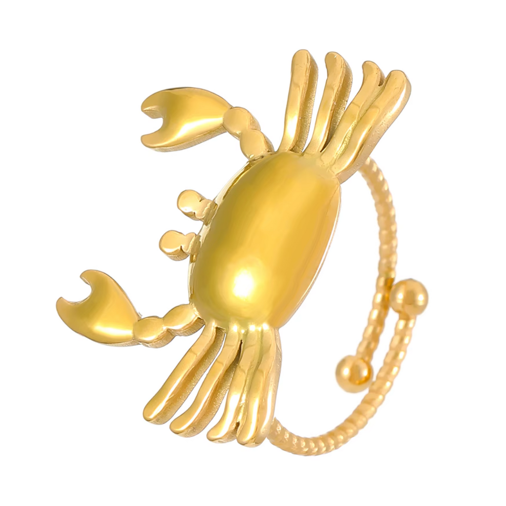Bague Crabe Doré