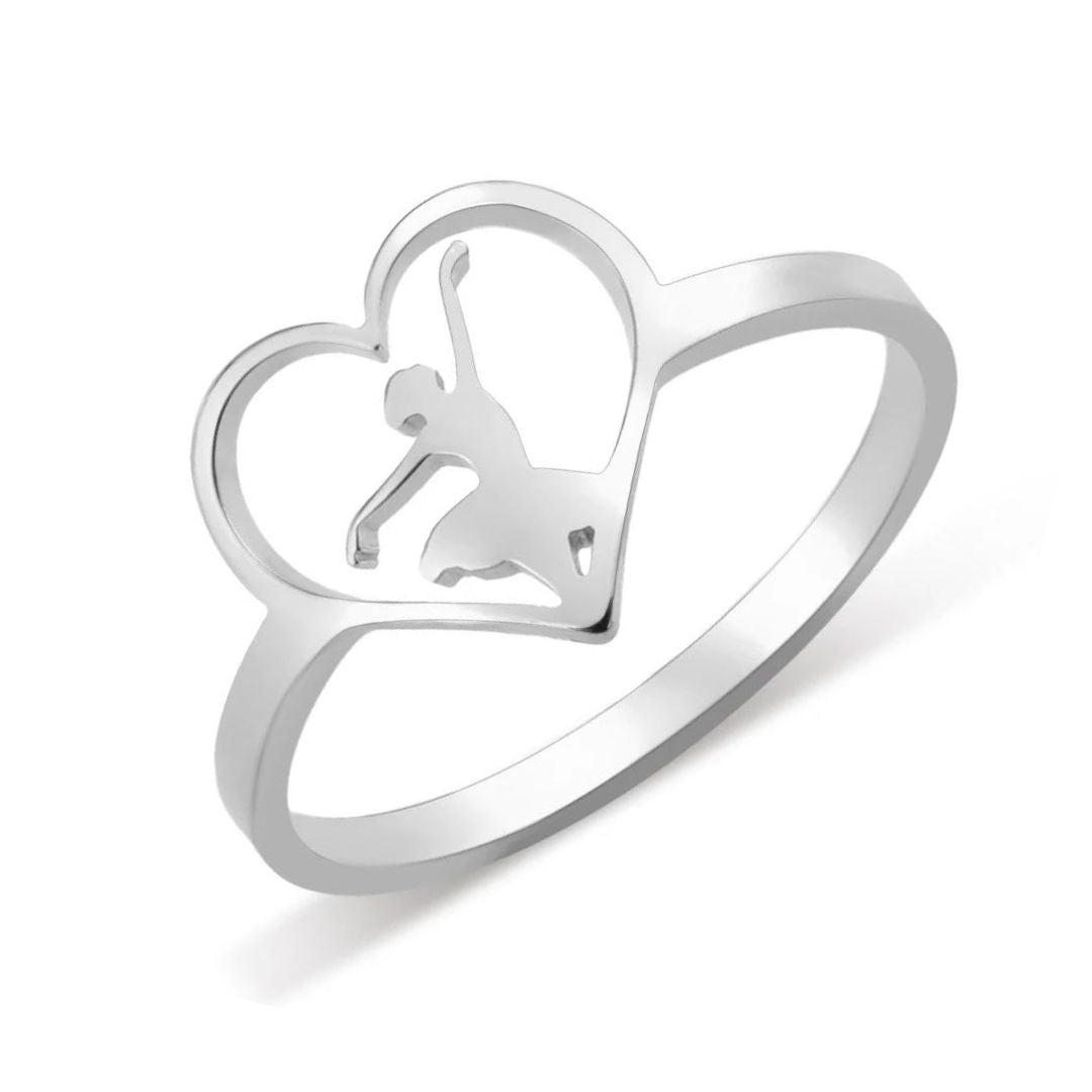 Bague Danseuse en Coeur