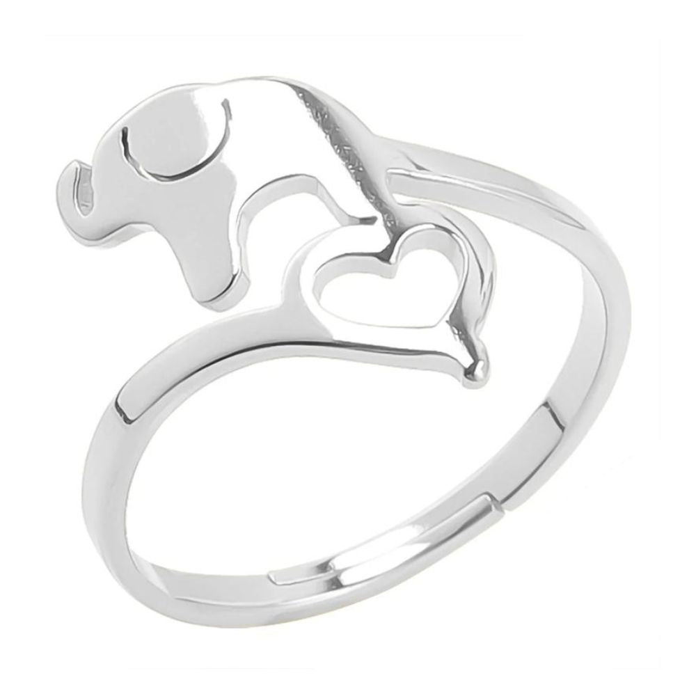 Bague Éléphant Cœur
