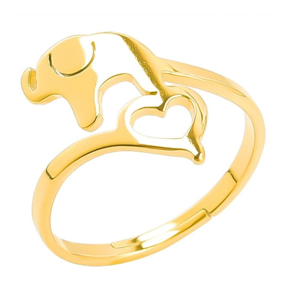 Bague Éléphant Cœur