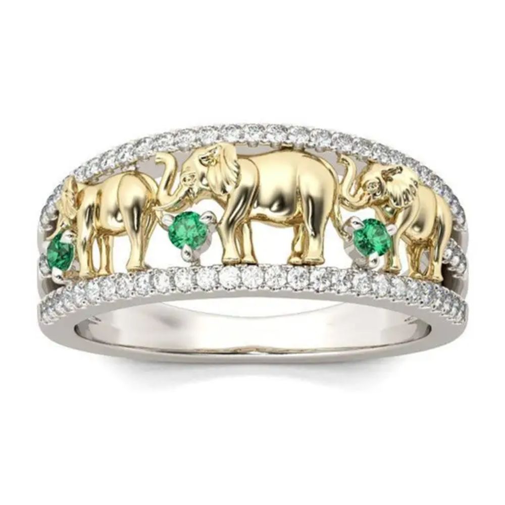 Bague Éléphant Diamants