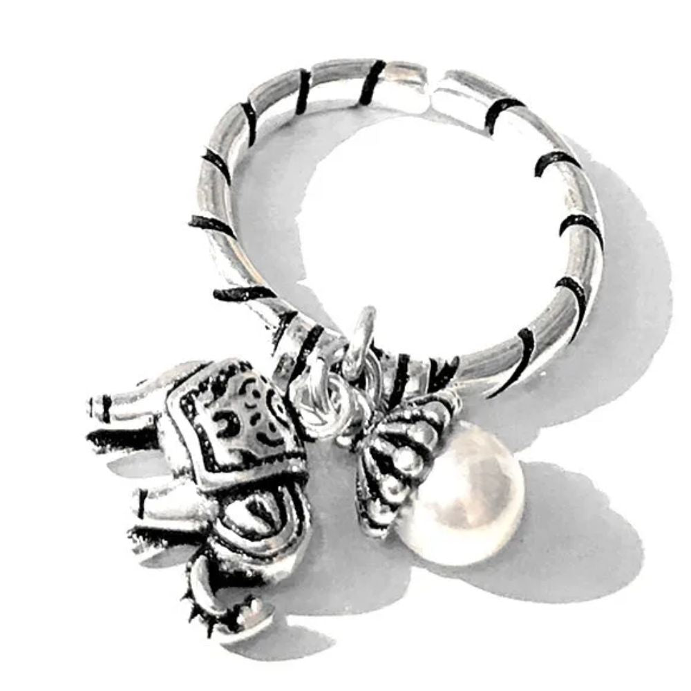 Bague Éléphant Perle