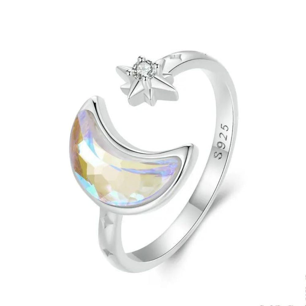 bague étoile argent sterling 925