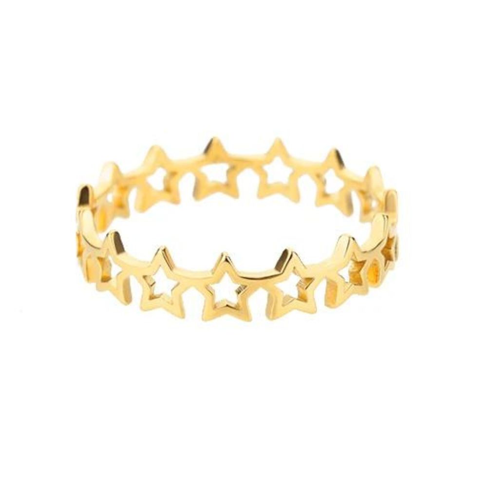 bravcelet étoile couronne de couleur or
