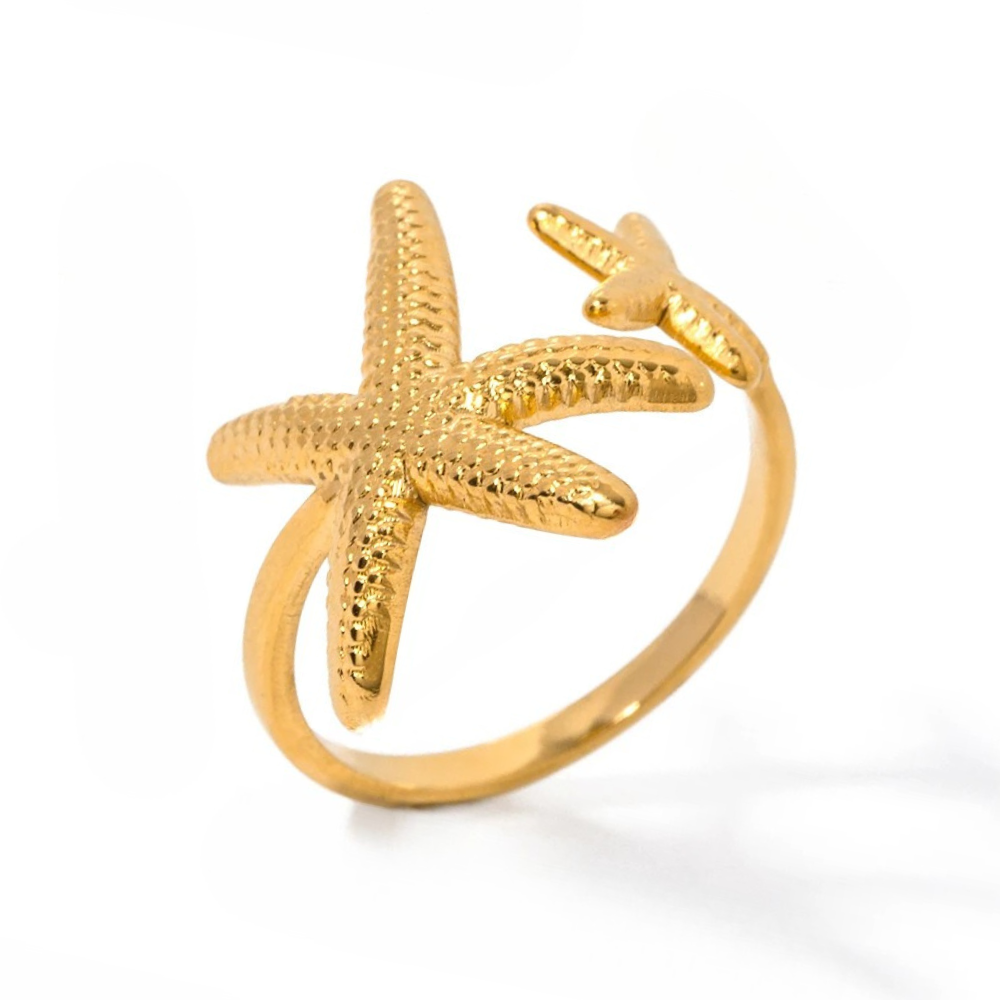 Bague Double Étoile de Mer