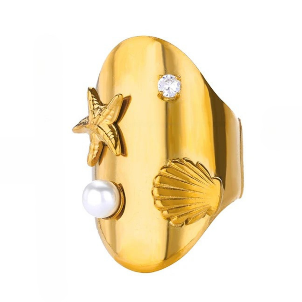 Bague Ovale Étoile de Mer