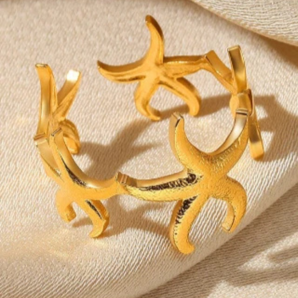 Bague Couronne Étoile de Mer