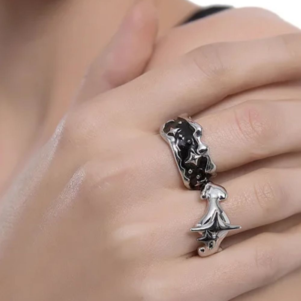 bague pour homme en anneau irregulier