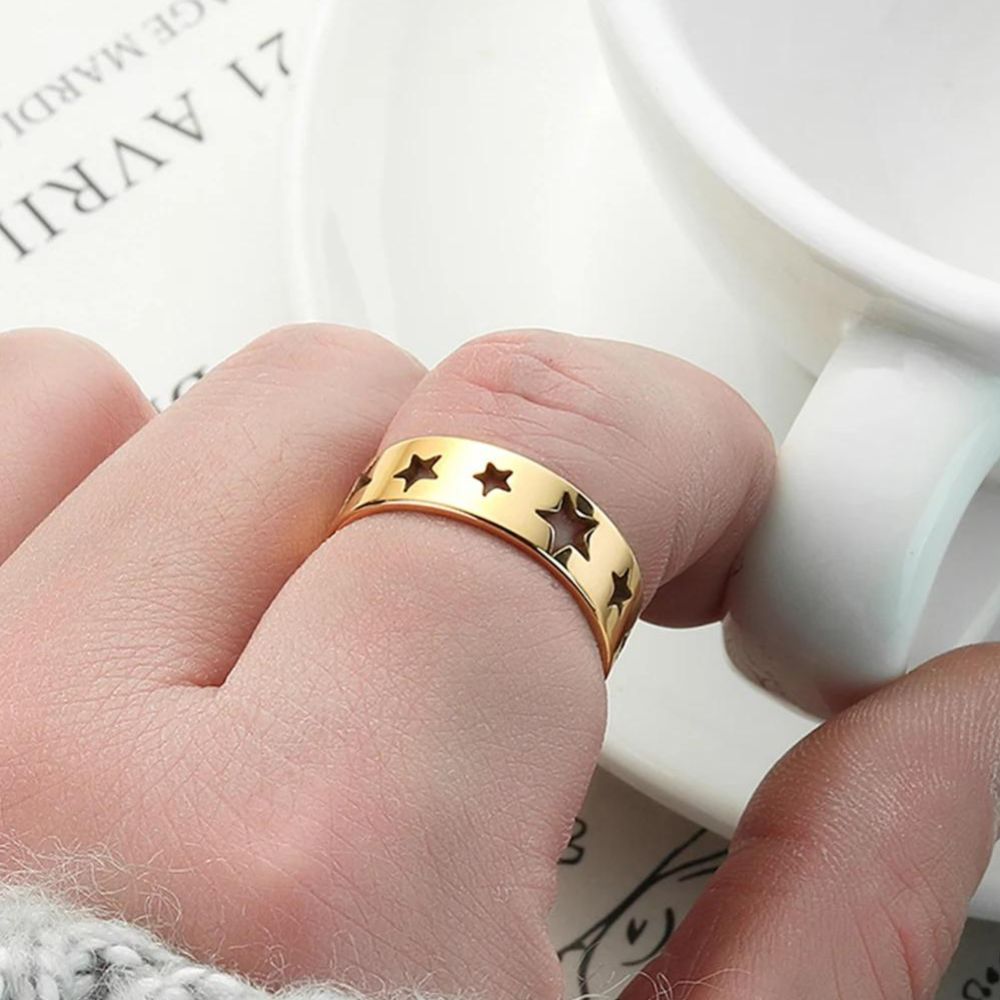 bague en acier inoxydable pour femme