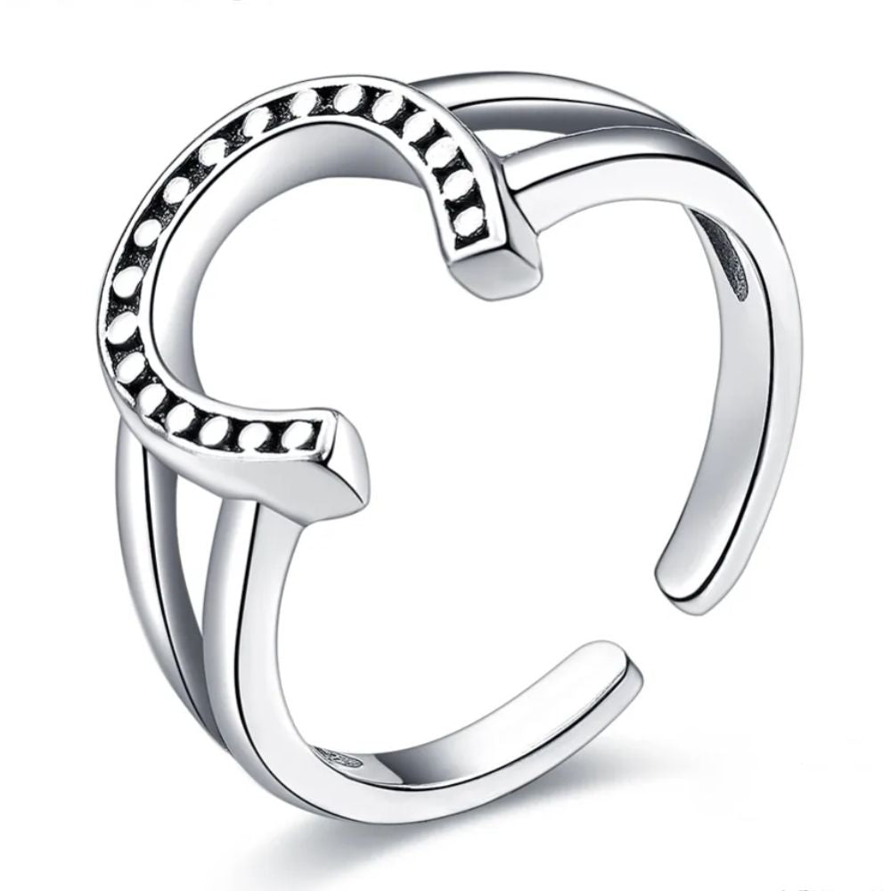 Bague Fer à Cheval Argent
